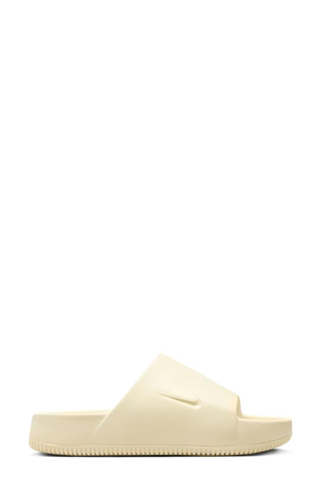 Nike Calm Slide Sandal in Alabaster/Alabaster Cover