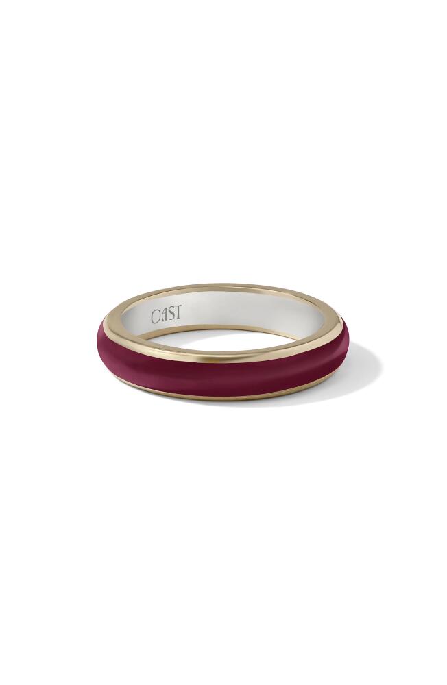 Cast The Halo Stacking Ring in Burgundy Cover