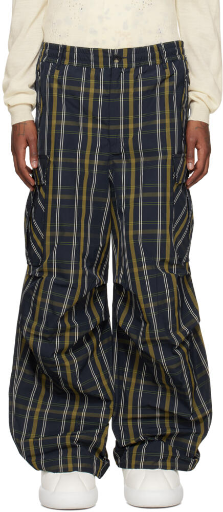 Marni Black Check Cargo Pants Cover