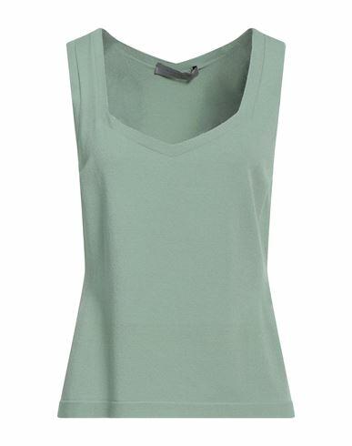 D. exterior Woman Top Sage green Viscose, Polyester Cover