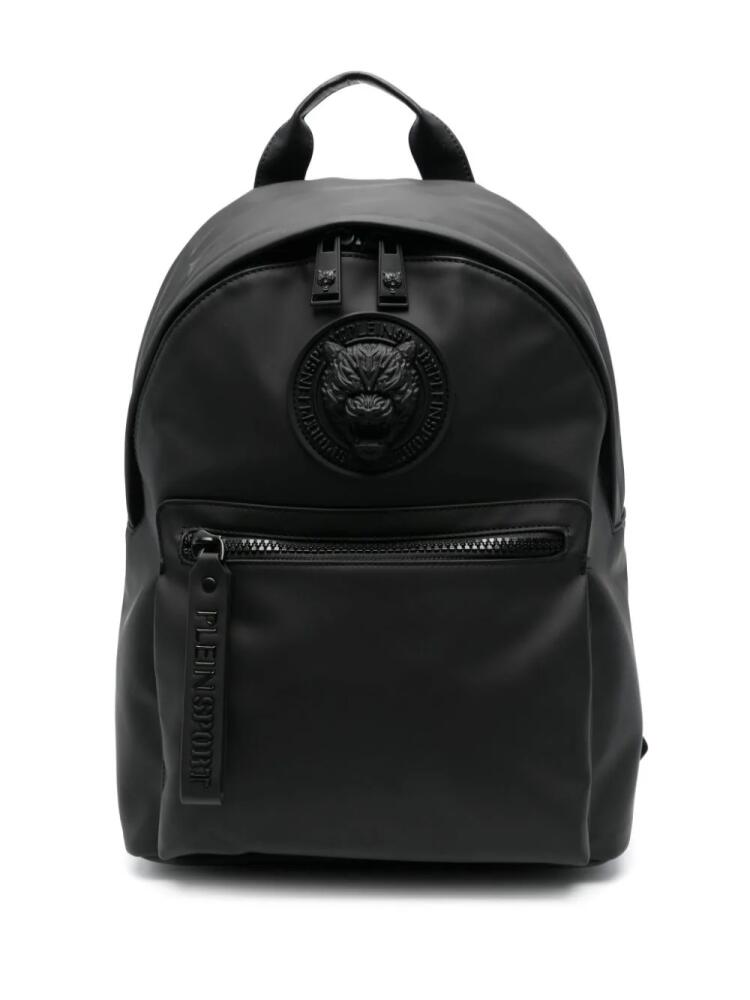 Plein Sport Boston embossed-logo backpack - Black Cover