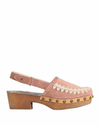 Mou Woman Mules & Clogs Antique rose Soft Leather Cover