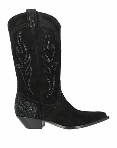 Sonora Woman Boot Black Leather Cover