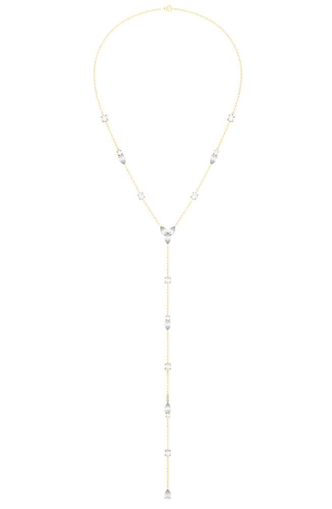 HauteCarat Lab Created Diamond Y-Necklace in 18K Yg Cover