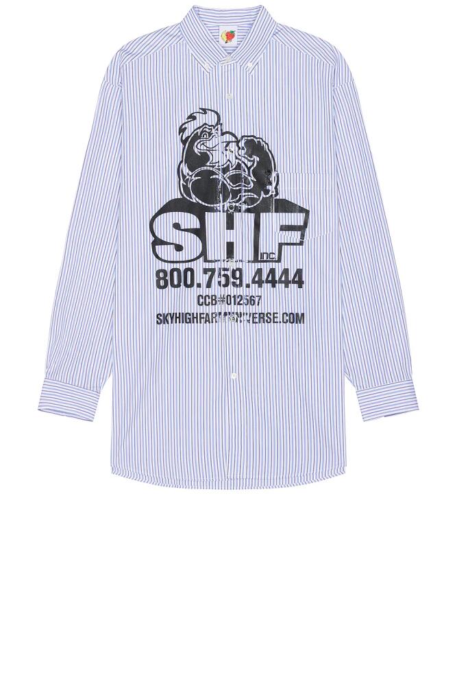 Sky High Farm Workwear Chicken Button Down Shirt in White Cover