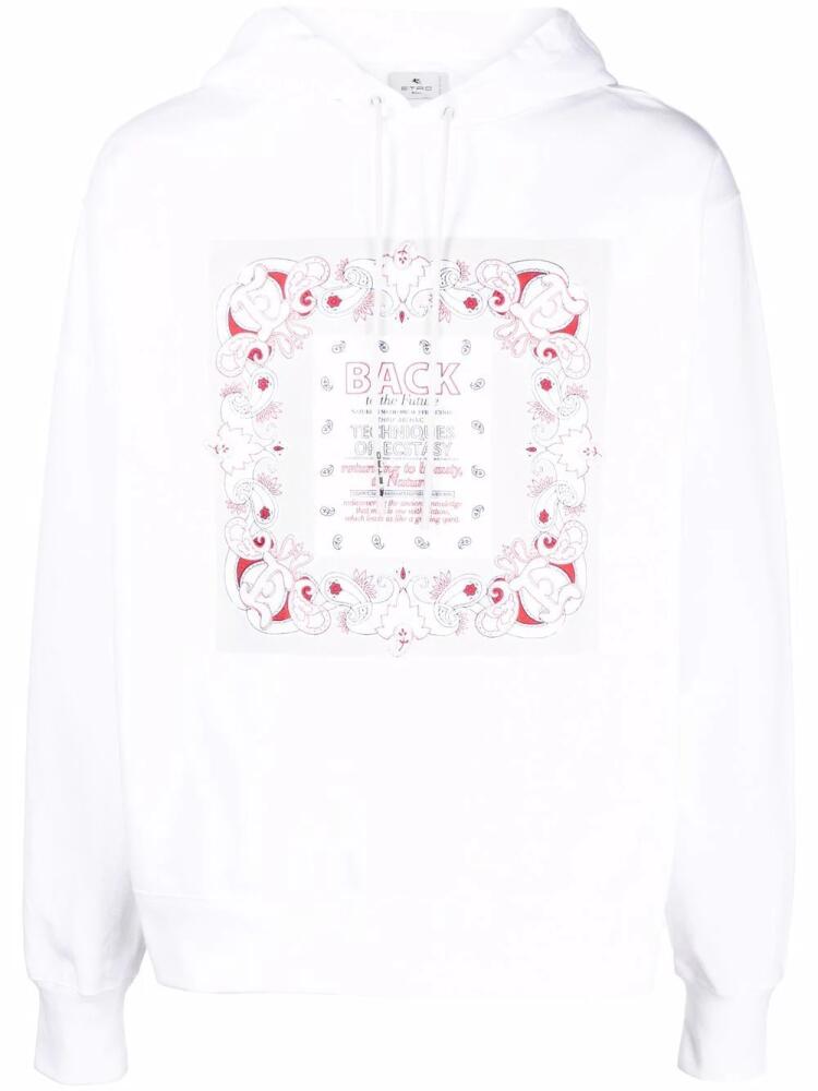 ETRO Back To The Future cotton hoodie - White Cover