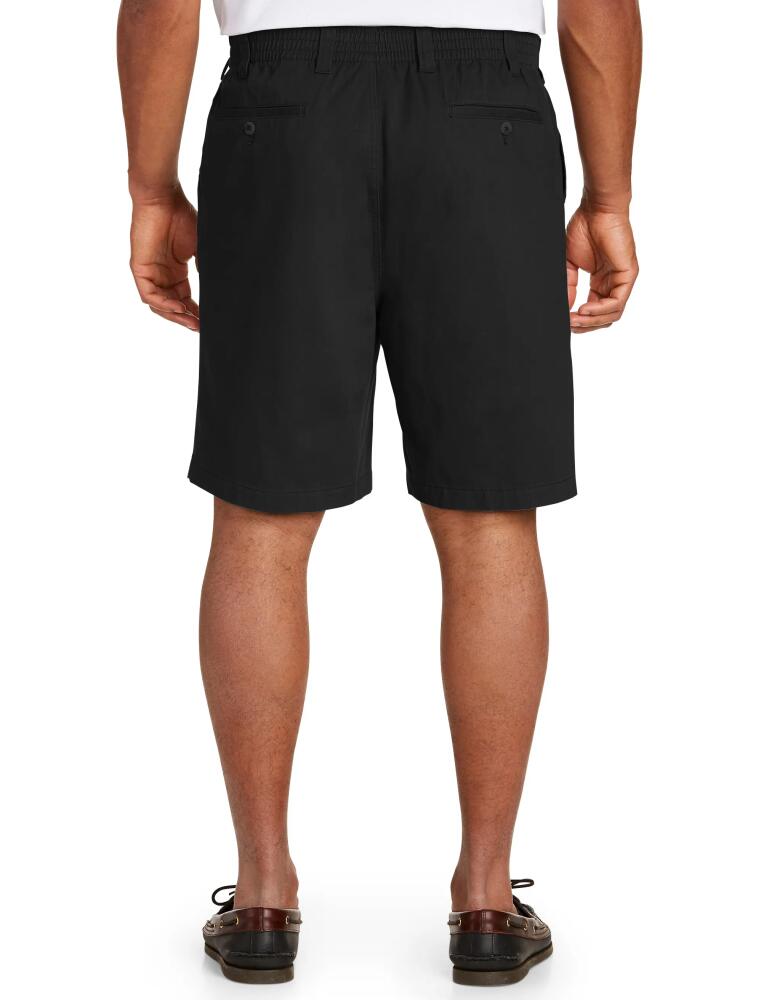 Harbor Bay by DXL Elastic-Waist Shorts in Black Cover