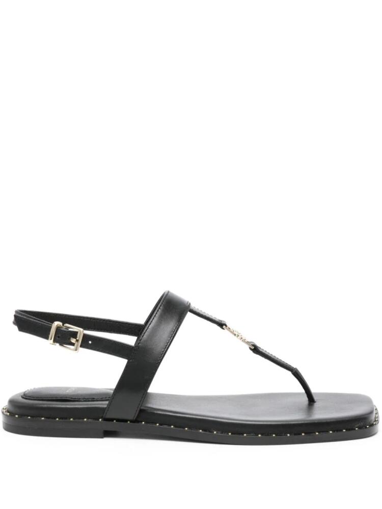 Maje slingback leather sandals - Black Cover