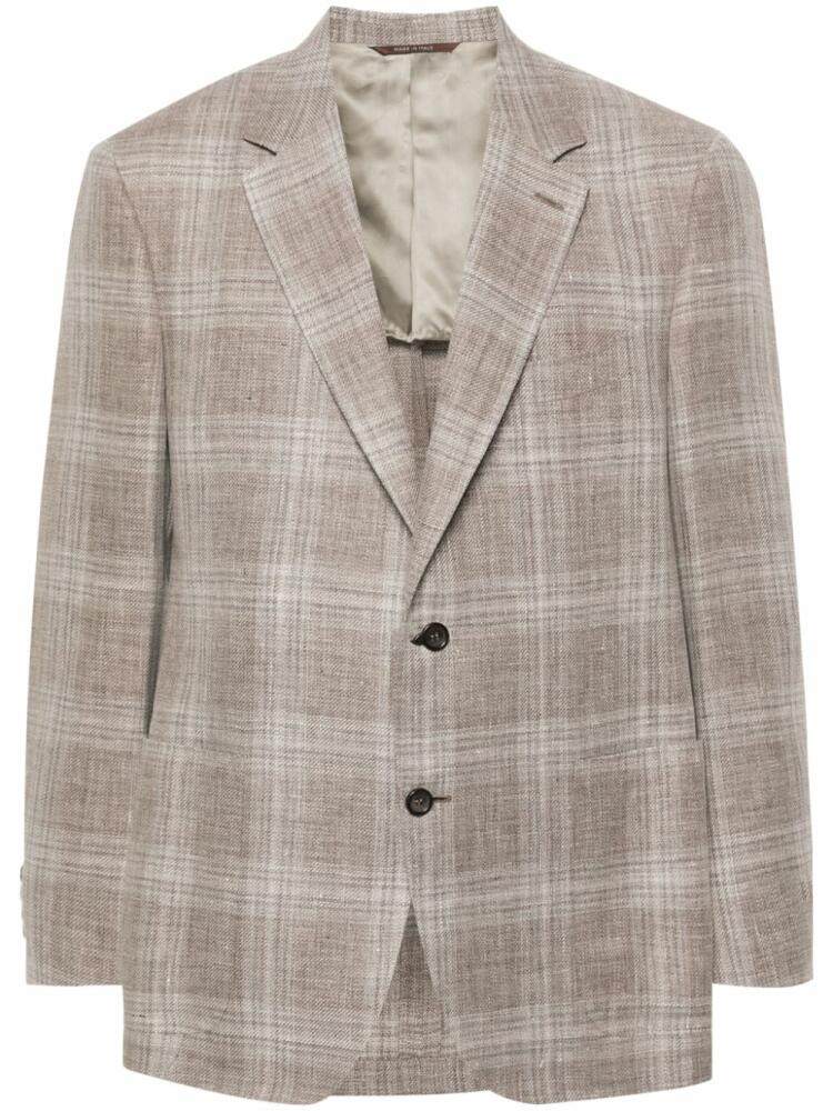 Canali single-breasted blazer - Brown Cover