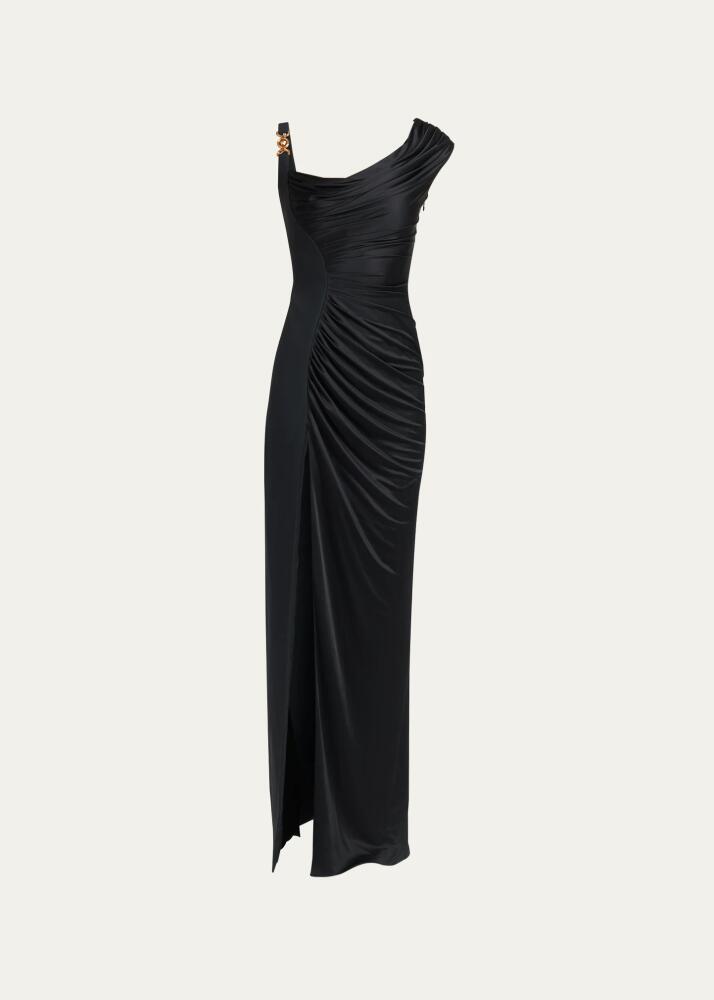 Versace Ruched Jersey Gown Cover