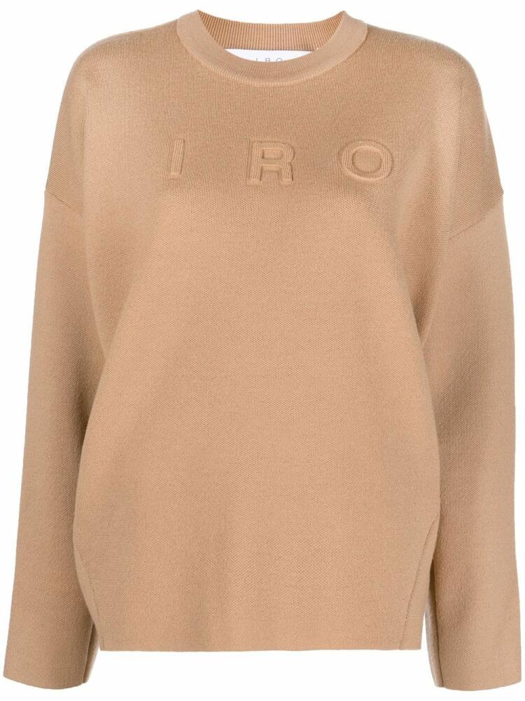 IRO intarsia knit-logo jumper - Brown Cover