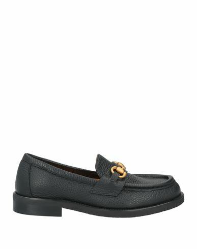 Mara Bini Woman Loafers Black Leather Cover