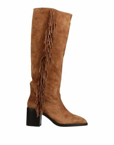 Lola Cruz Woman Boot Camel Soft Leather Cover