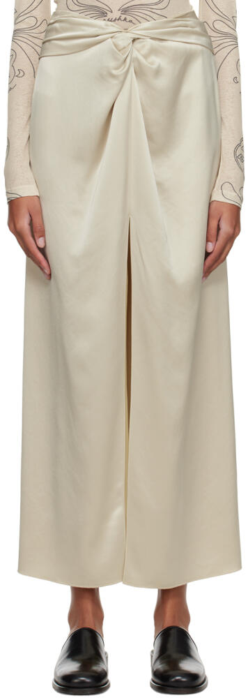 Nanushka Beige Heida Maxi Skirt Cover