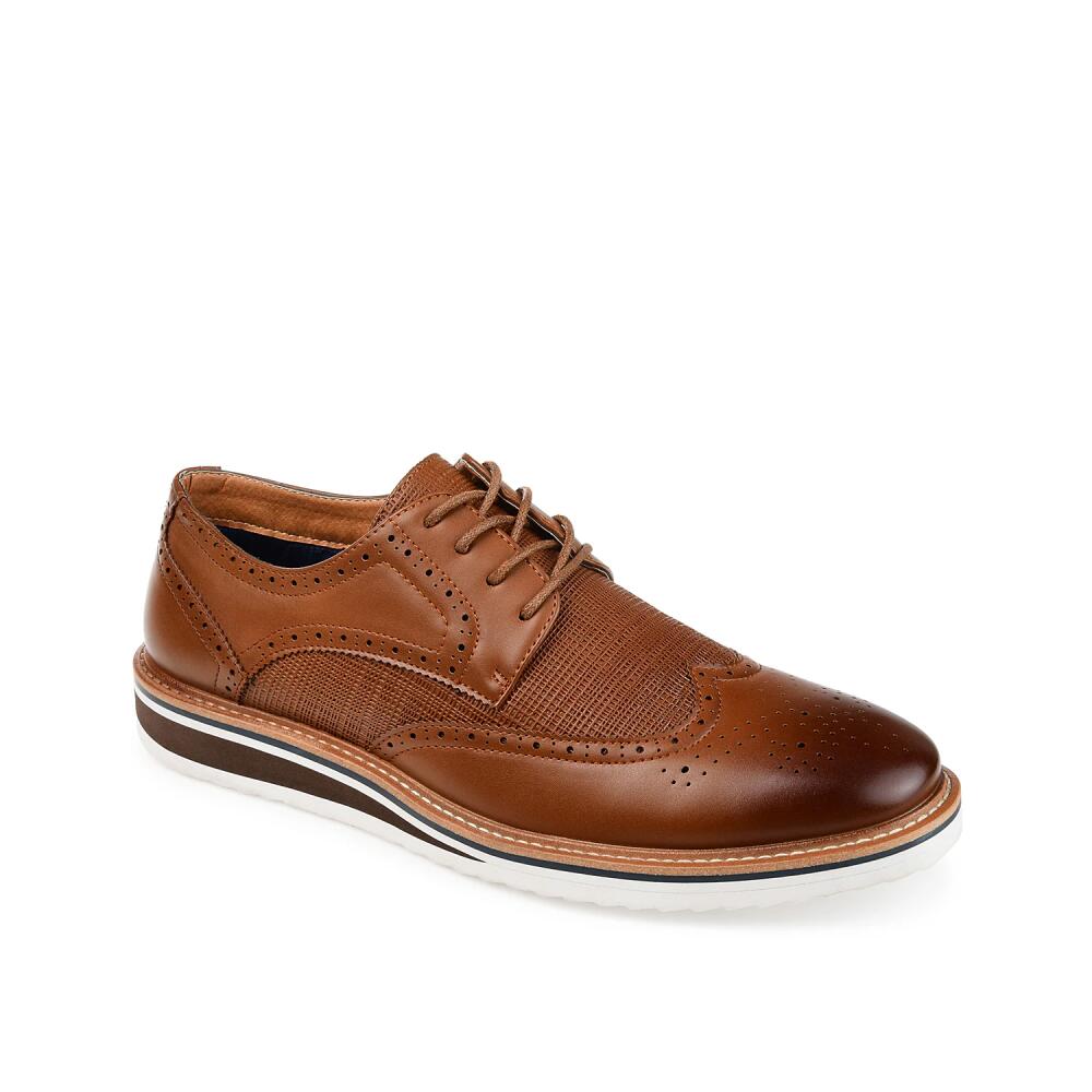 Vance Co. Wide Width Warrick Wingtip Oxford | Men's | Cognac Cover