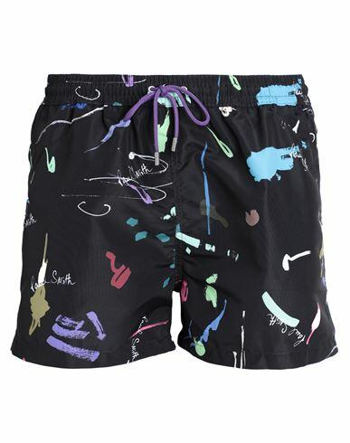 Paul Smith Man Swim trunks Black Recycled polyester, Polyester Cover