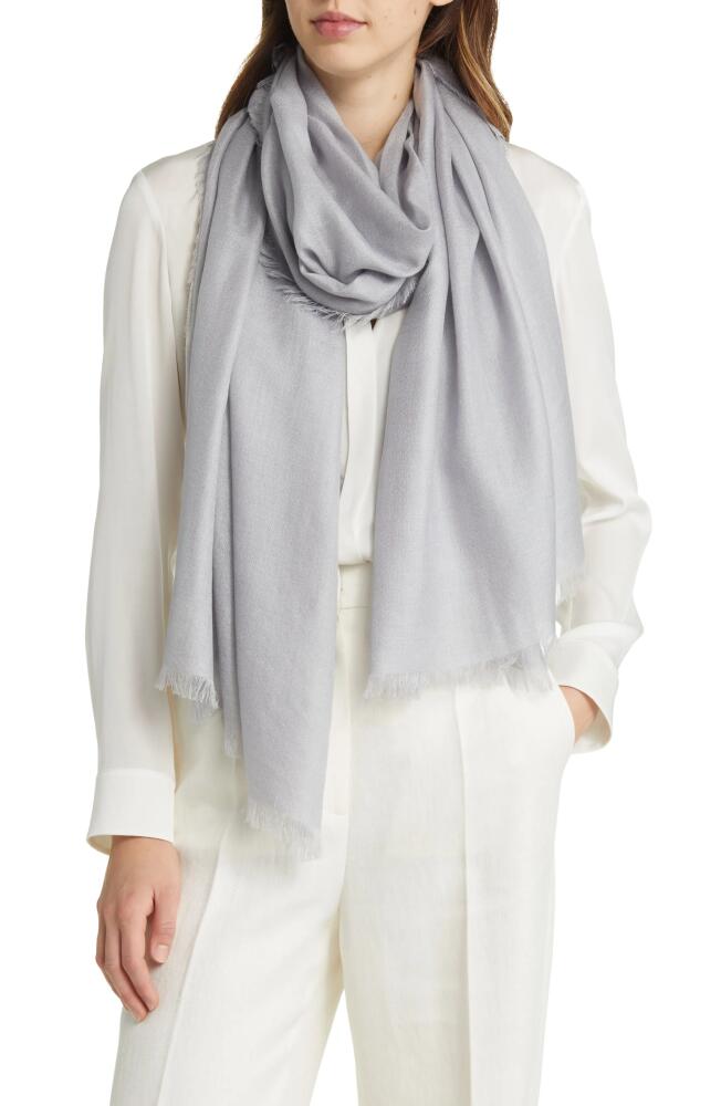 Nordstrom Cashmere & Silk Wrap in Grey Sconce Cover