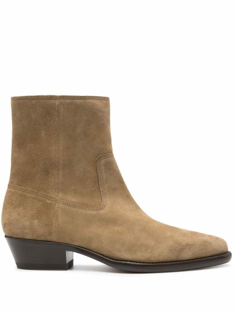 MARANT Delix suede ankle boots - Neutrals Cover