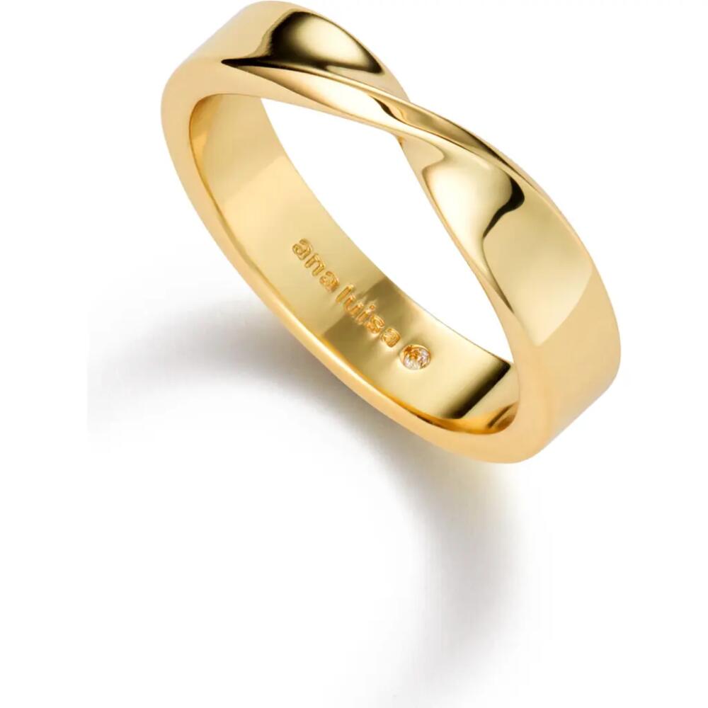 Ana Luisa Gold Band Ring - Eliora Cover