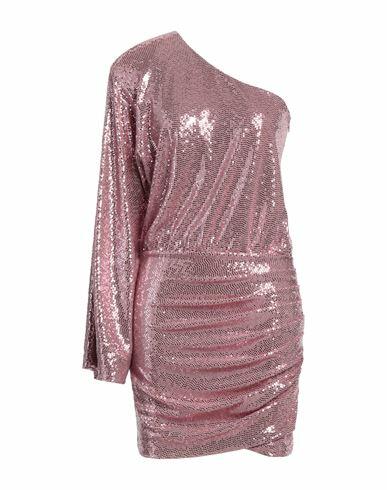 Cinqrue Woman Mini dress Pink Nylon, Metallic fiber, Elastane Cover