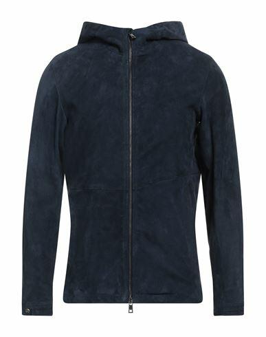 Giorgio Brato Man Jacket Midnight blue Leather Cover