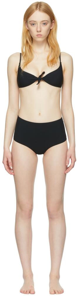 TOTEME Black Nylon Bikini Cover