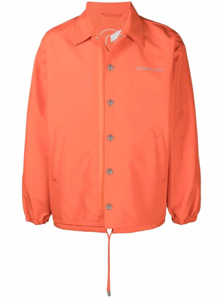 Khrisjoy drawstring-waist shirt jacket - Orange Cover