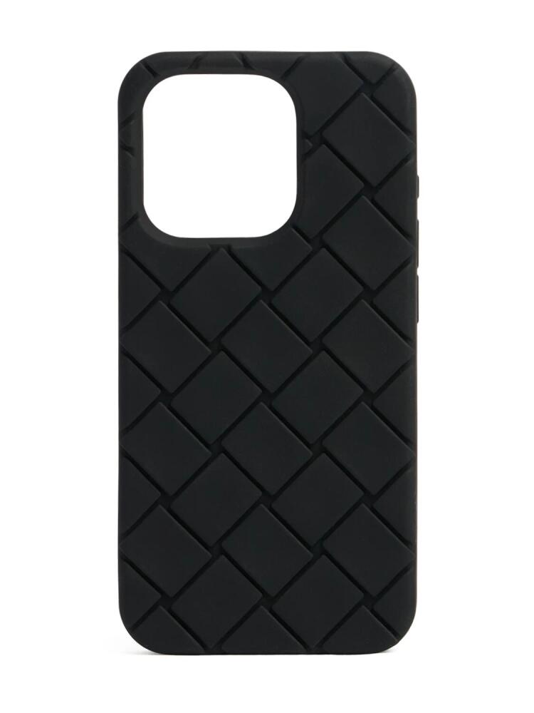 BOTTEGA VENETA Intreccio Rubber Iphone 15 Pro Case Cover