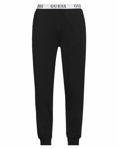 Guess Man Pants Black Cotton, Elastane Cover