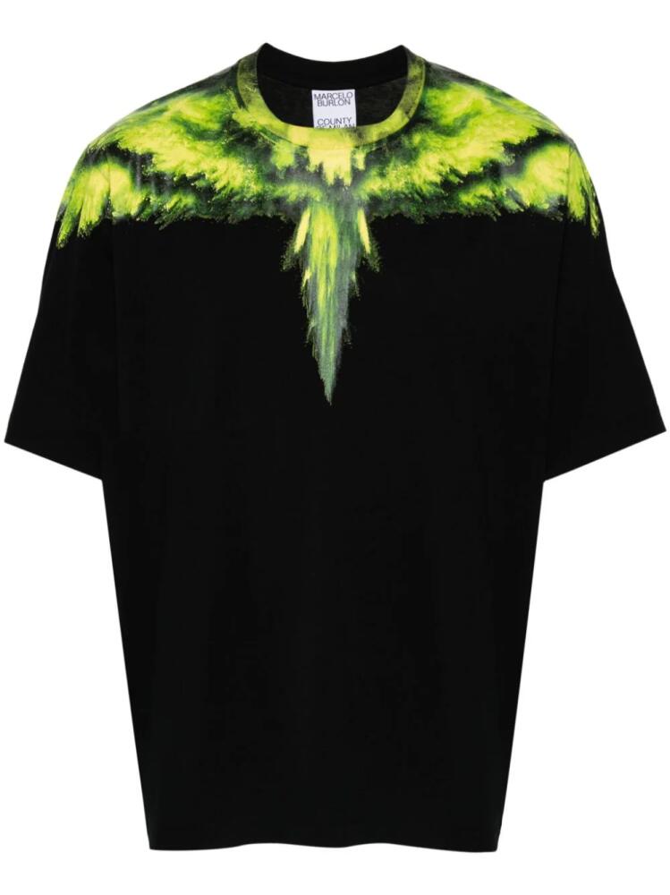 Marcelo Burlon County of Milan Colordust Wings T-shirt - Black Cover