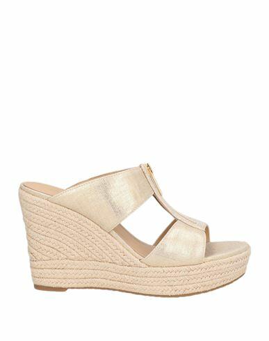 Michael Michael Kors Woman Espadrilles Platinum Cotton Cover