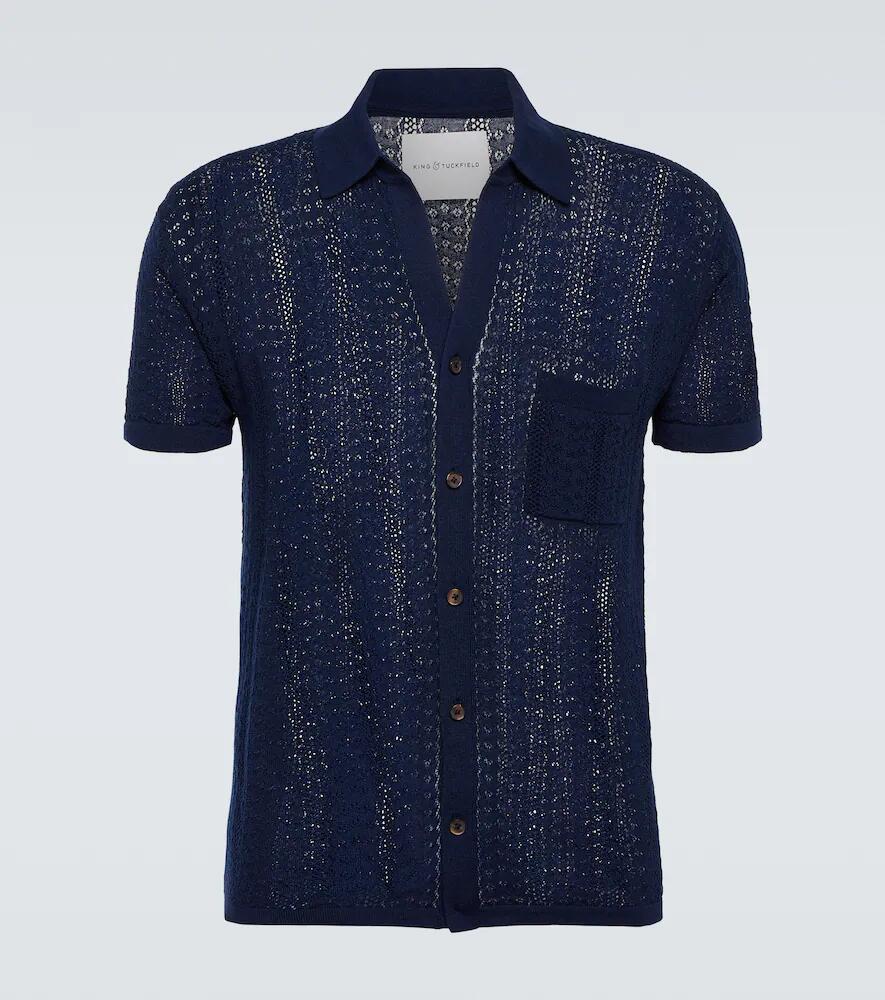 King & Tuckfield Openwork wool shirt Cover