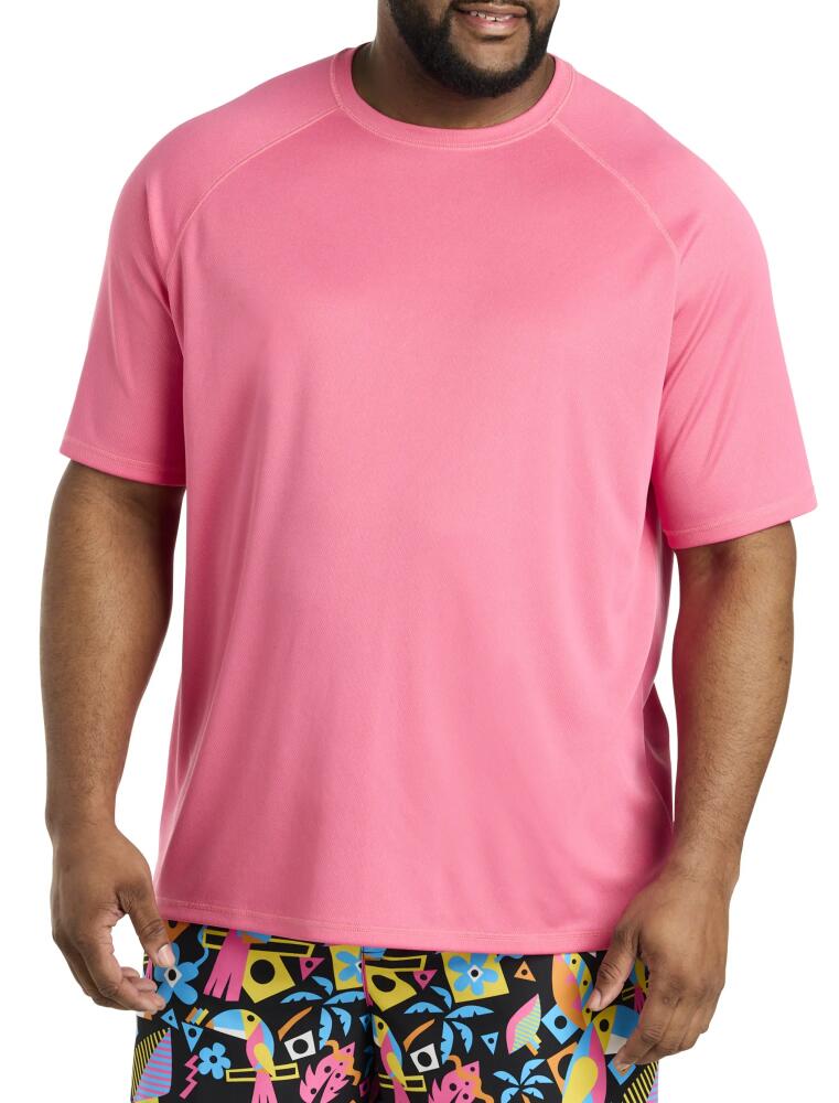 Harbor Bay by DXL Swim Rash Guard T-Shirt in Hot Pink Cover