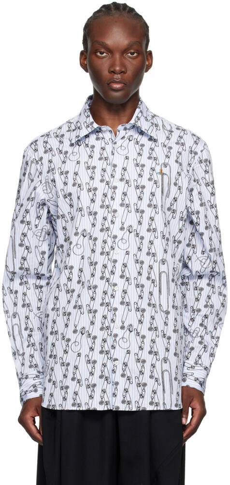 Vivienne Westwood White & Blue Ghost Shirt Cover