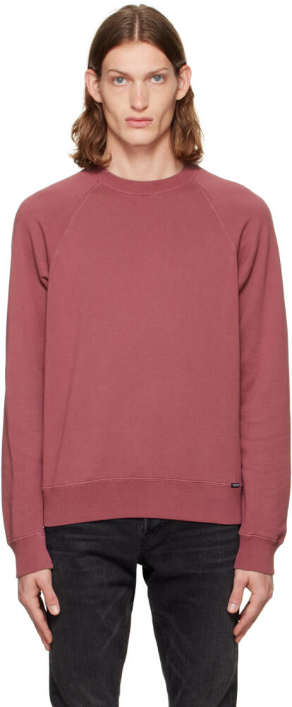 TOM FORD Pink Garment Dyed Sweatshirt Cover