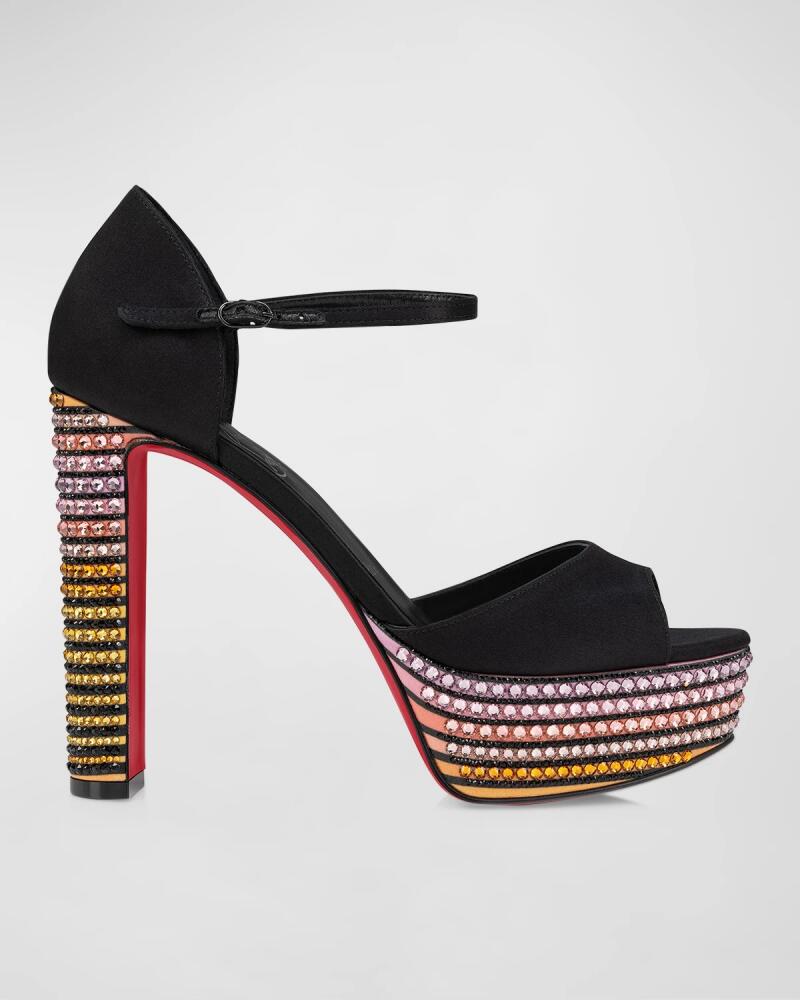 Christian Louboutin Sandaloo Strass Red Sole Platform Sandals Cover