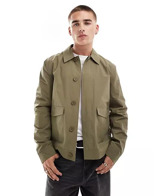 ASOS DESIGN worker jacket in green Cover