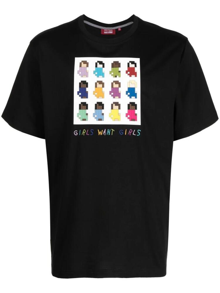 Mostly Heard Rarely Seen 8-Bit graphic-print cotton T-shirt - Black Cover