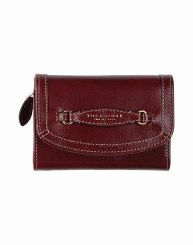 The Bridge Woman Wallet Burgundy Soft Leather Cover