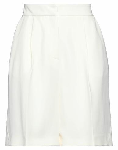 Simona Corsellini Woman Shorts & Bermuda Shorts Ivory Polyester, Elastane Cover