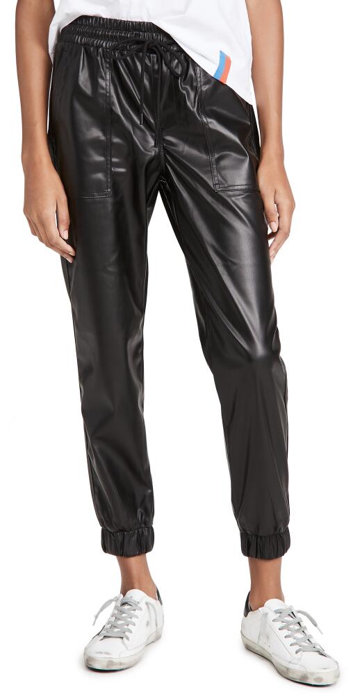 BLANKNYC Black Widow Faux Leather Joggers Black Widow Cover