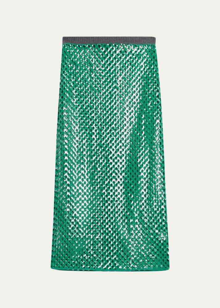 ZANKOV Halene Perforated Midi Skirt Cover