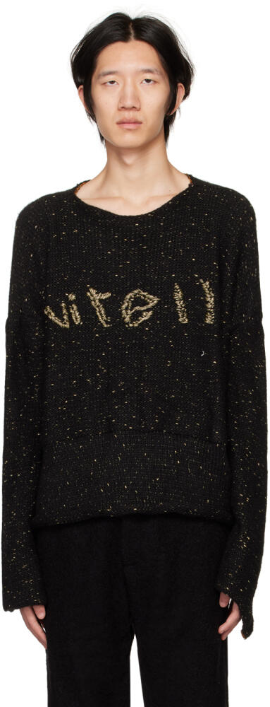 VITELLI SSENSE Exclusive Black Galaxy Sweater Cover