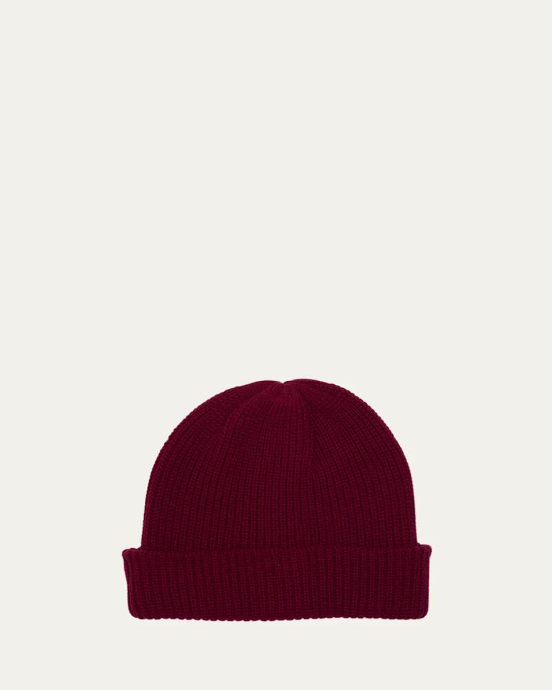 The Elder Statesman Watchman Cashmere Ribbed Beanie Cover