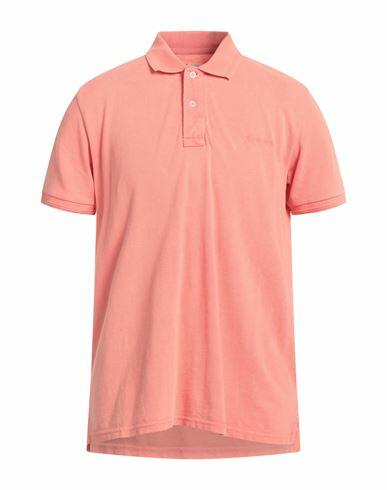 Roÿ Roger's Man Polo shirt Salmon pink Cotton Cover