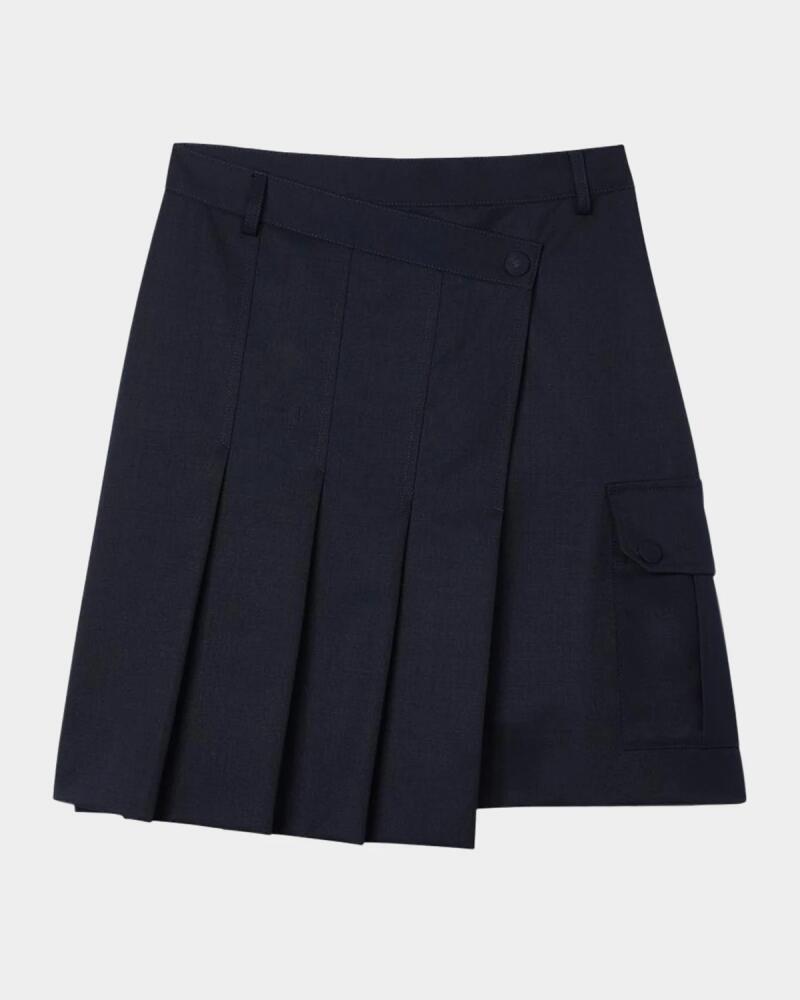 Sandro Pavela Pleated Mini Skirt Cover