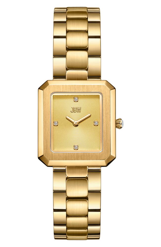 JBW Arc Single Essential Lab Created Diamond Bracelet Watch, 23mm in 18K Gold Cover