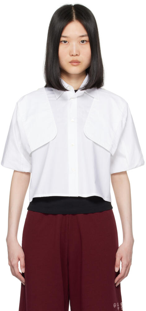 MM6 Maison Margiela White Button Up Shirt Cover