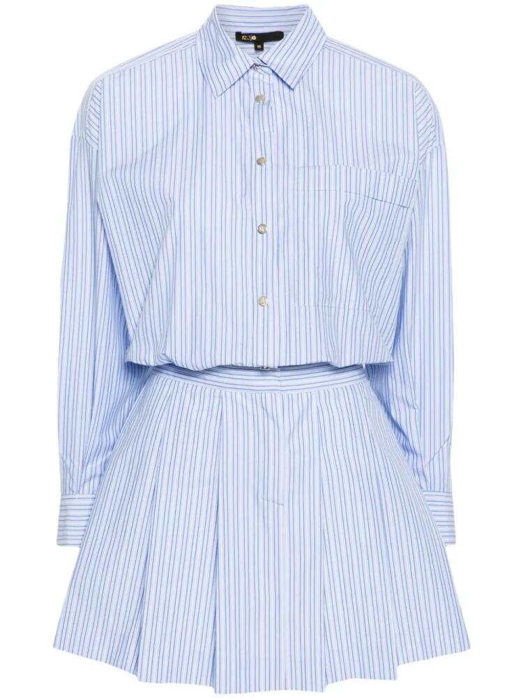 Maje striped cotton shirtdress - Blue Cover