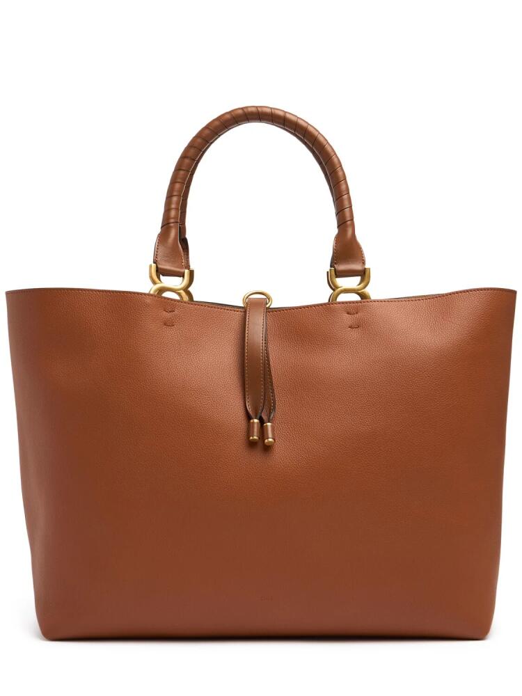 CHLOÉ Marcie Grain Leather Tote Bag Cover